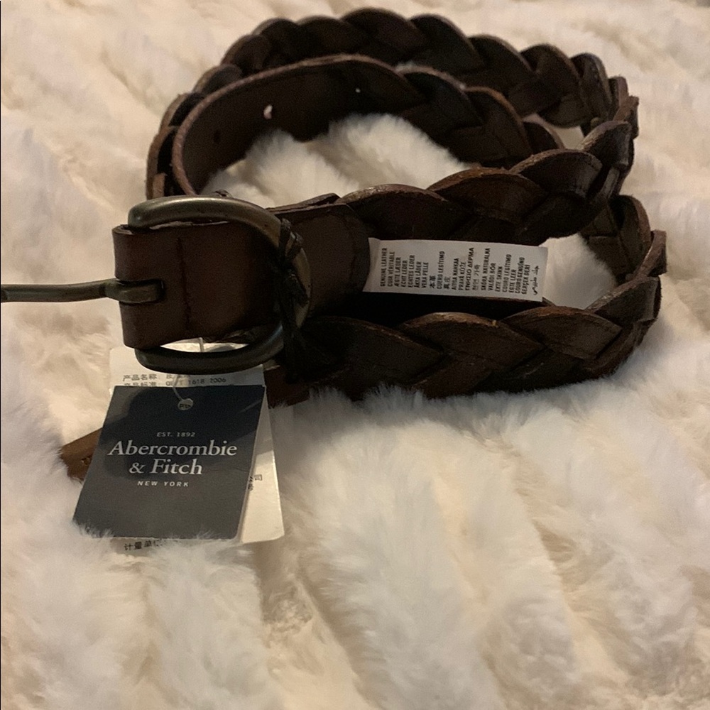 Vintage Abercrombie & Fitch Brown Braided Belt